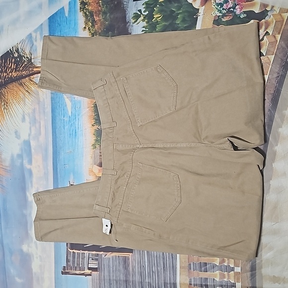 Talbots Chino High Waisted Khaki Pants Size 16L NWT - Picture 5 of 5